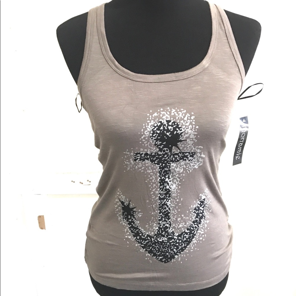 Racerback sleeveless scoop neck jersey tank top